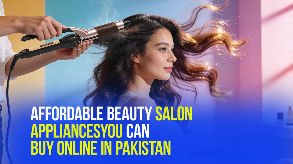 Affordable beauty salon appliances including hair dryers and facial steamers available online in Pakistan