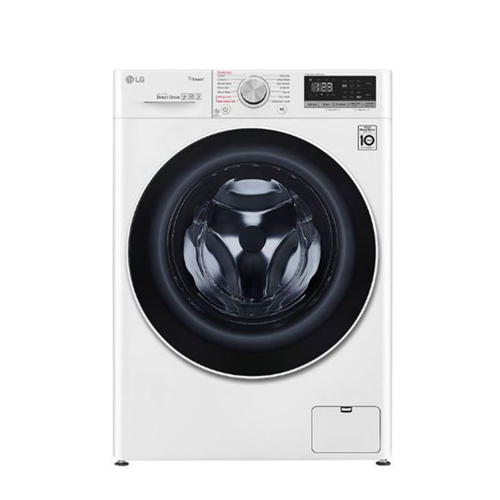 LG Automatic Front Load 'F4V5RGPOW' (10.5/7 Kg) White