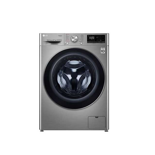 LG Automatic Front Load 'F4V5RGP2T' (10.5/7 Kg) Silver