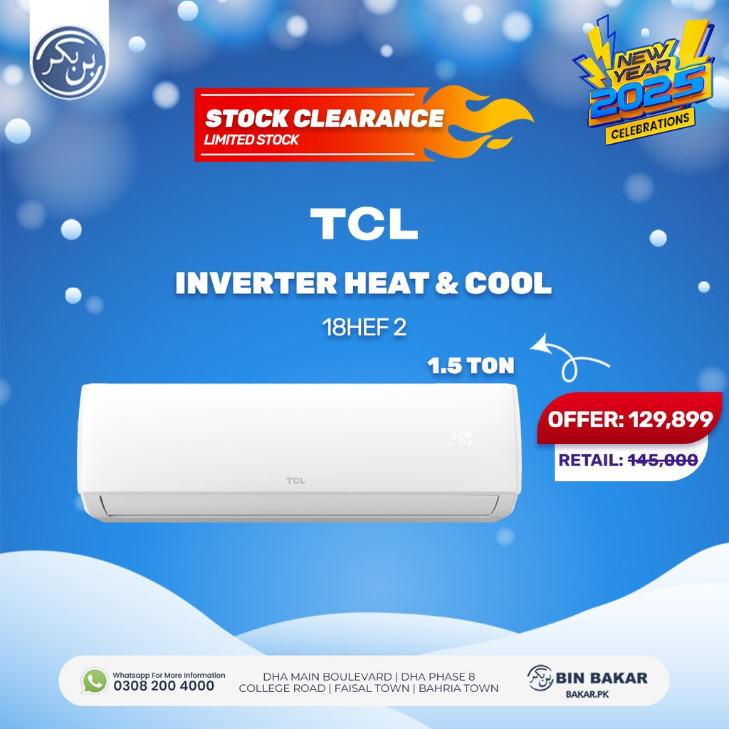 TCL Inverter Exterme 18HEF-2 White 1.5 Ton