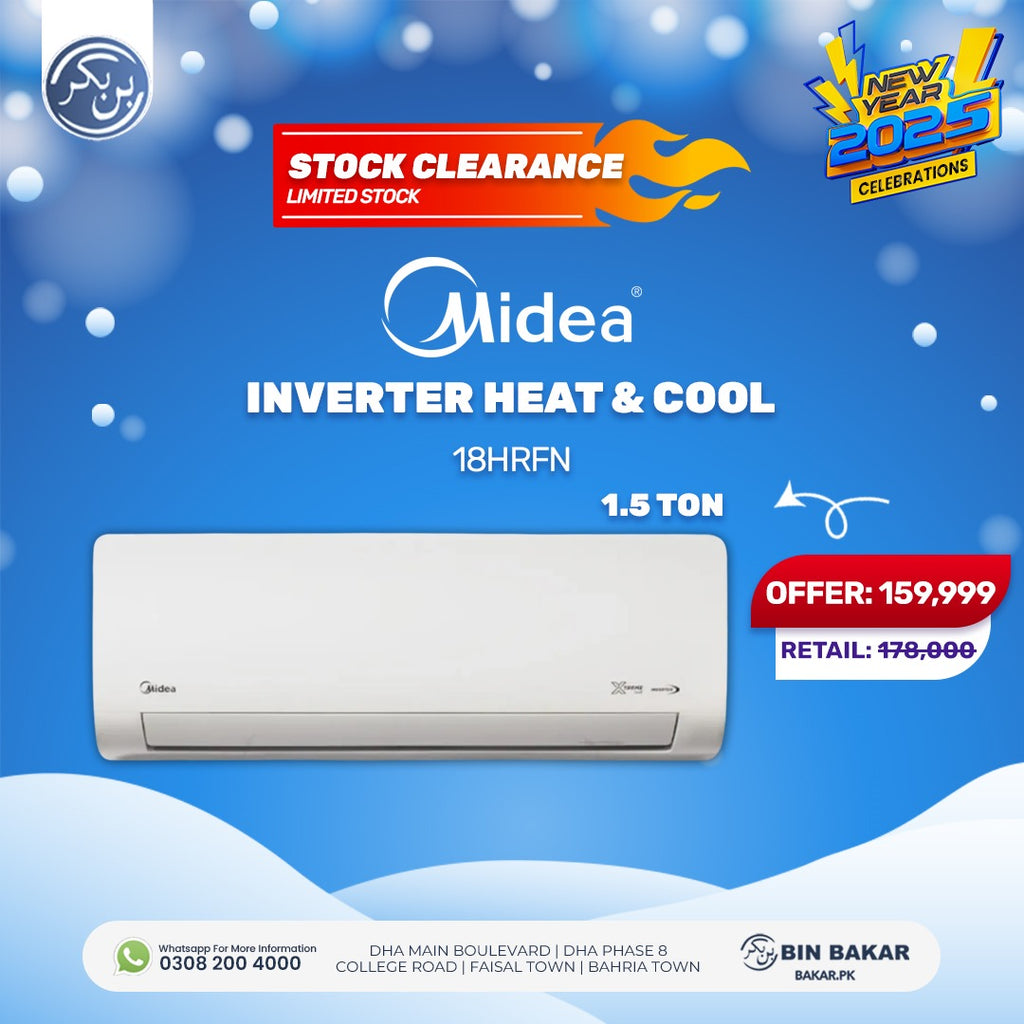 Midea Inverter MSAGD 18HRFN 1.5 Ton