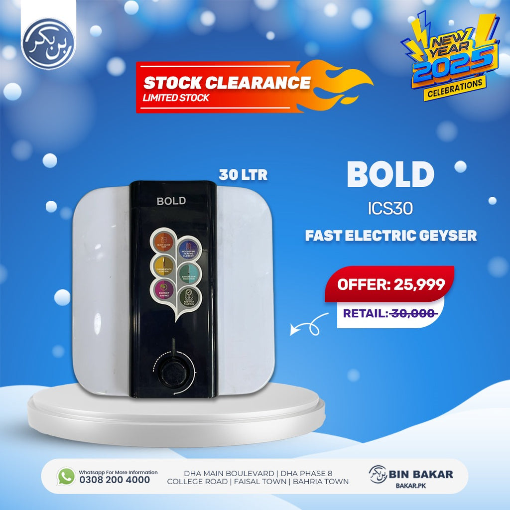 Bold Fast Electric Geyser ICS30 30-L