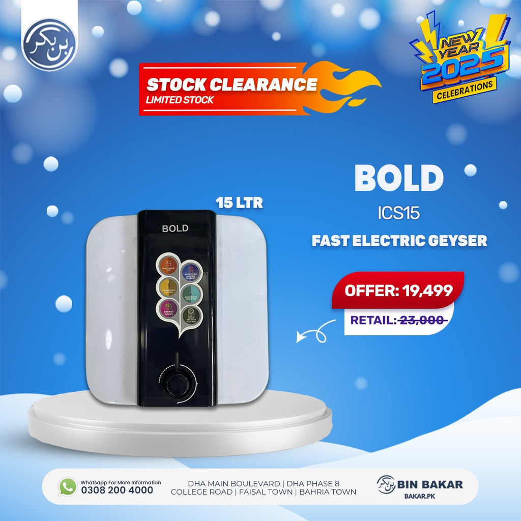 Bold Fast Electric Geyser ICS15 15-L