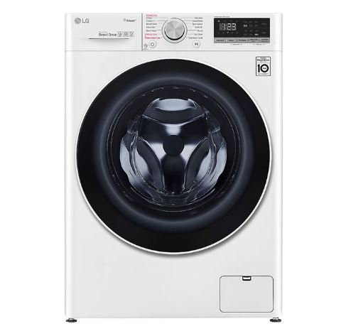 LG Automatic Front Load 'F4V5RGPOW' (10.5/7 Kg) White