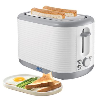 Braun HT600 220 Volt 2-Slice Toaster with Bun Warming Rack